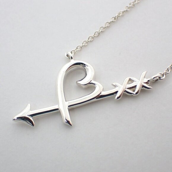 TIFFANY Authentic Silver Heart Necklace - Picture 7 of 10